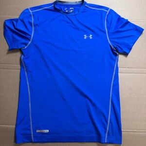 Under Armour Heat Gear Royal Blue Performance Shirt Size M